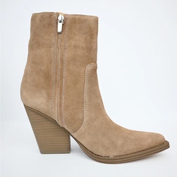 Nine West Distressed Suede Bootie NWOB - Picture 3 of 5